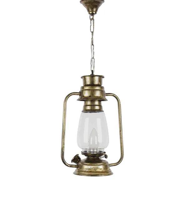 Antiq_Finish_with_Clear_Glass_Pendant_Metal_Hanging_Lantern_(Color:_Copper_antique,_Bulb_not_Including)