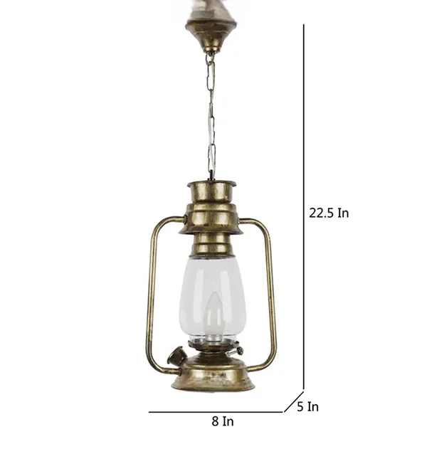 Antiq_Finish_with_Clear_Glass_Pendant_Metal_Hanging_Lantern_(Color:_Copper_antique,_Bulb_not_Including)