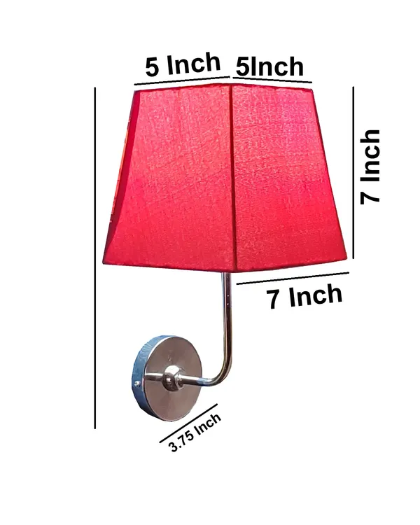 Fabric_Square_Shade_Wall_Light_with_Chrome_Fitting_Brown_(Bulb_not_included)