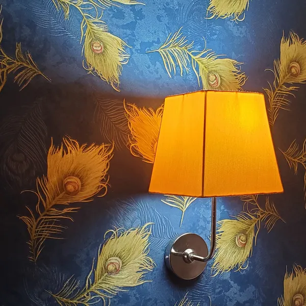 Fabric_Square_Shade_Wall_Light_with_Chrome_Fitting_Yellow_(Bulb_not_included)