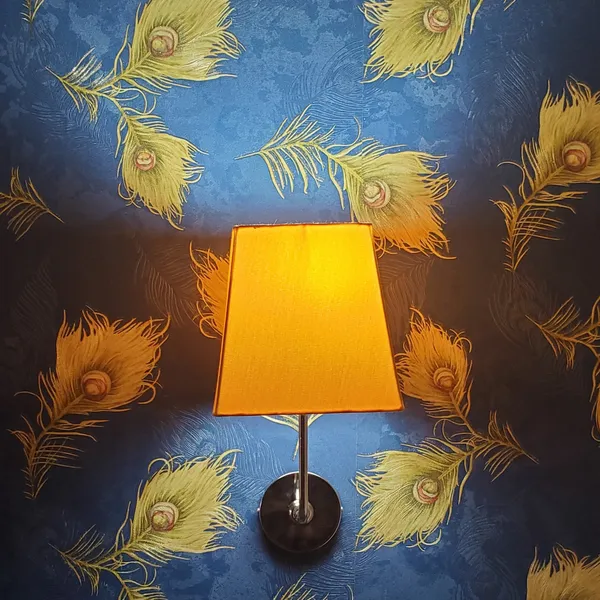 Fabric_Square_Shade_Wall_Light_with_Chrome_Fitting_Yellow_(Bulb_not_included)