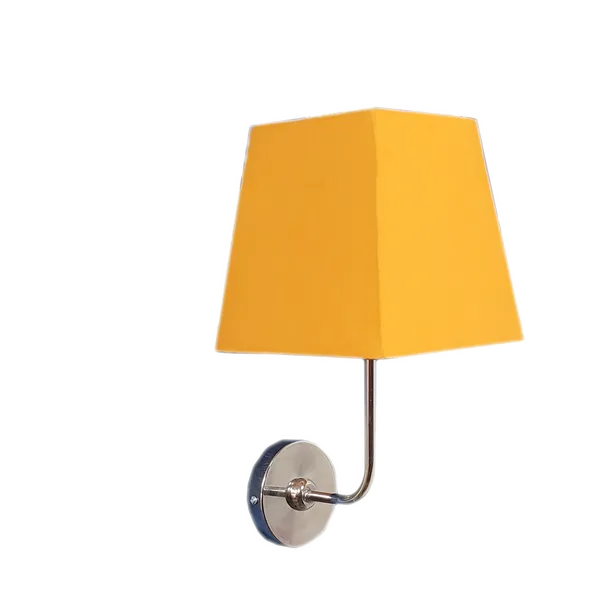 Fabric_Square_Shade_Wall_Light_with_Chrome_Fitting_Yellow_(Bulb_not_included)