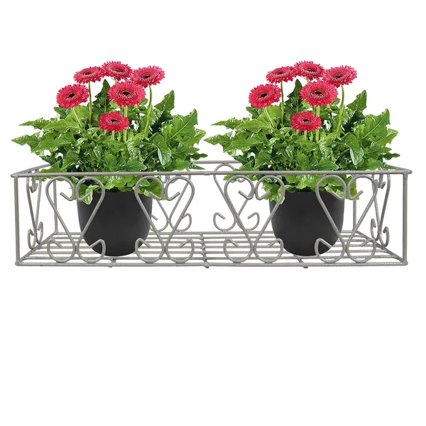 Grey_Wall_fixing_wall_mounting_wall_hanging_plant_planter_pot_stand_bracket_for_Balcony_-_Medium_(DVPOT-22W-M)