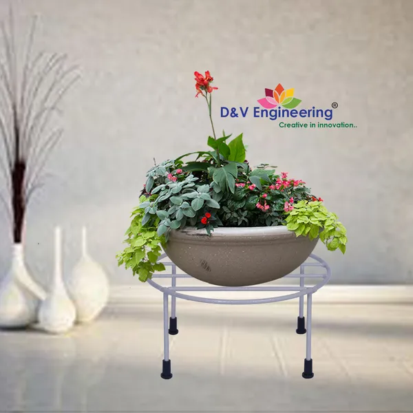 Grey_-_Set_of_4-Plant_Stand/Flower_Pot_for_indoor_or_outdoor