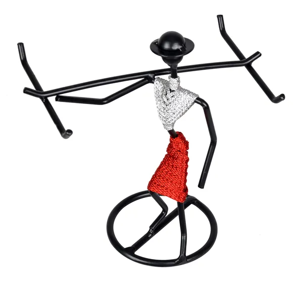 Bangle_stand/Bangle_holder/Jewellery_Stand_for_Women/Bangle_display_stand_for_women/Bracelet_Organizer_with_unique_lady_design_(Silver_&_Red)_DVBS-01B-SR