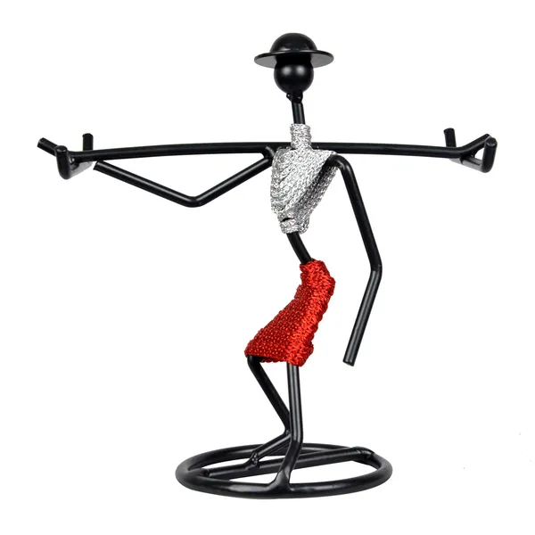 Bangle_stand/Bangle_holder/Jewellery_Stand_for_Women/Bangle_display_stand_for_women/Bracelet_Organizer_with_unique_lady_design_(Silver_&_Red)_DVBS-01B-SR