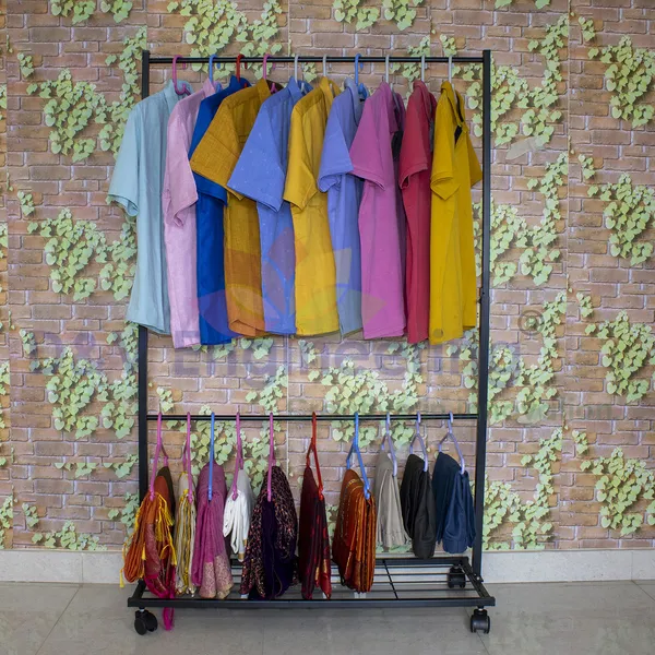 Heavy_Duty_Cloth_Hanger_Rack_With_Wheel,Garment_Rack,Drying_Rack_For_Hanging_Cloths_For_Home_With_Shelf_,_Black_(DVCH-02B)