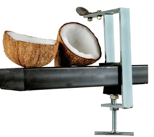 Silver_Steel_Table_Mountable_Coconut_Scraper/grater,_(DVCS-01Z)