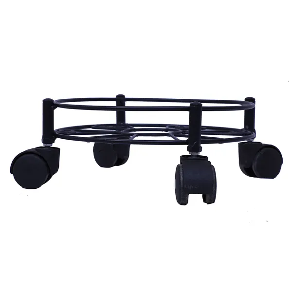 Heavy_Duty_Easy_Movable_LPG_Cylinder_Trolley,_Gas_Cylinder_Stand_with_Wheels_-_Black_(Round)_DVCT-01B