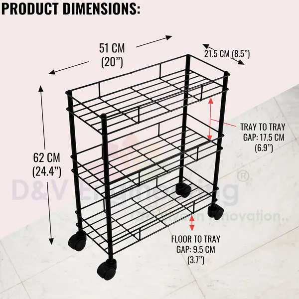 3-Tier_Kitchen_Rack_Organizer,_Kitchen_Trolley,_Rolling_Cart_with_Wheels_for_kitchen_to_storage_vegetables,spice_jars,_small_kitchenware_-_Black_(DVKS-06B-3T-WL)