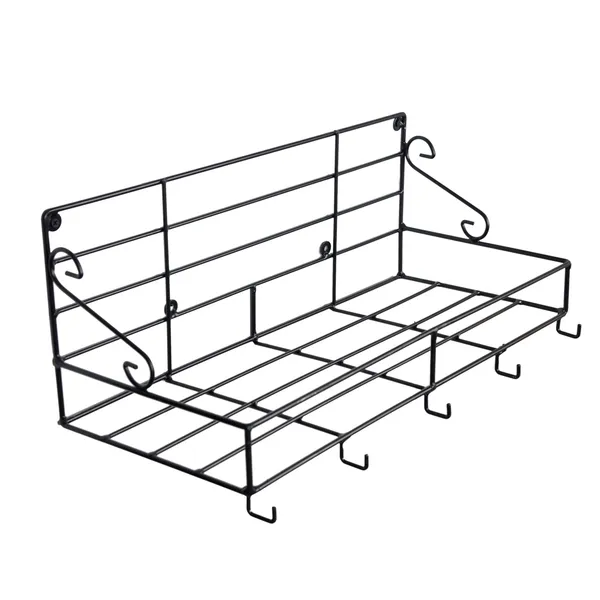 Wallmount_kitchen_Rack_and_holders__1-Tier,_Black_(DVKS-07B-1T)