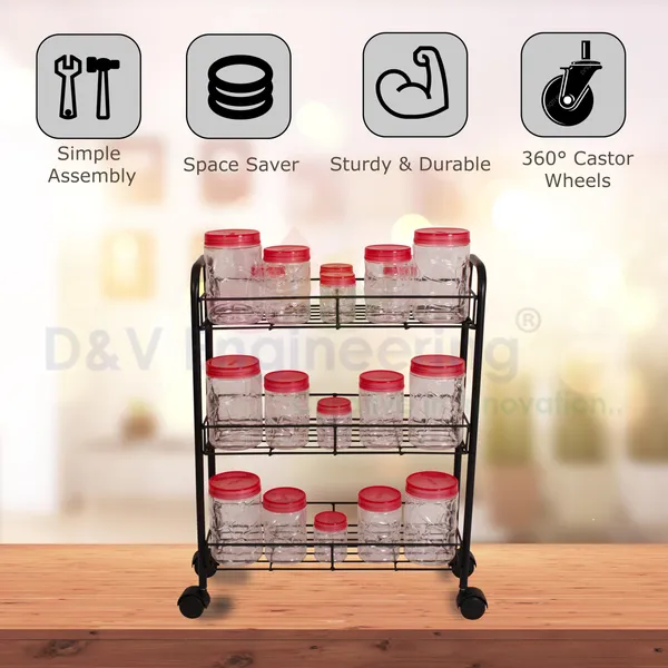 3-Tier_Kitchen_Rack_Organizer,_Kitchen_Trolley,_Rolling_Cart_with_Wheels_for_kitchen_to_storage_vegetables,spice_jars,_small_kitchenware_-_Black_(DVKS-08B-3T-WL)