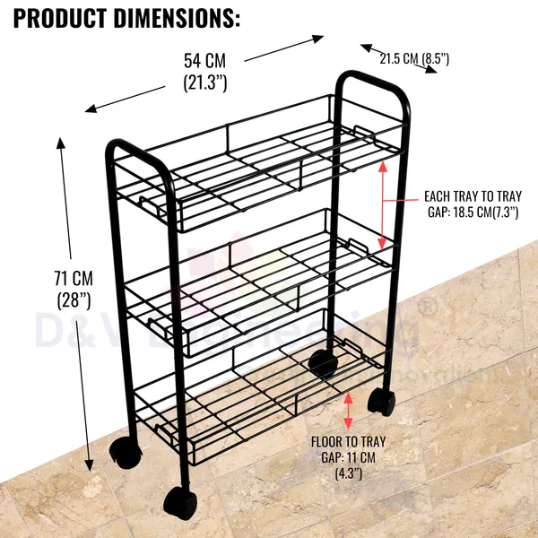 3-Tier_Kitchen_Rack_Organizer,_Kitchen_Trolley,_Rolling_Cart_with_Wheels_for_kitchen_to_storage_vegetables,spice_jars,_small_kitchenware_-_Black_(DVKS-08B-3T-WL)