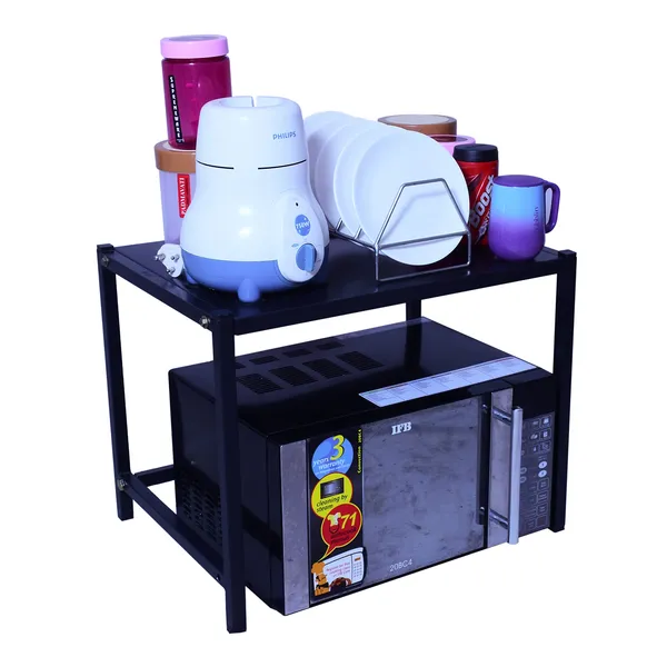 Multipurpose_Microwave_Oven_Stand_For_Kitchen_Countertop_Storage_Organizer-_Black_(1-Tier)(DVKS-09B-1T)
