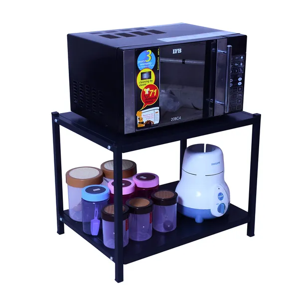 Multipurpose_Microwave_Oven_Stand_For_Kitchen_Countertop_Storage_Organizer-_Black_(2-Tier)(DVKS-09-B-2T)