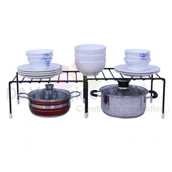 Kitchen_Countertop_Organizer,_Cupboard_Stand,_Cabinet_Pantry_Shelf_-_2_Pc,_Black_(DVKS-10B)
