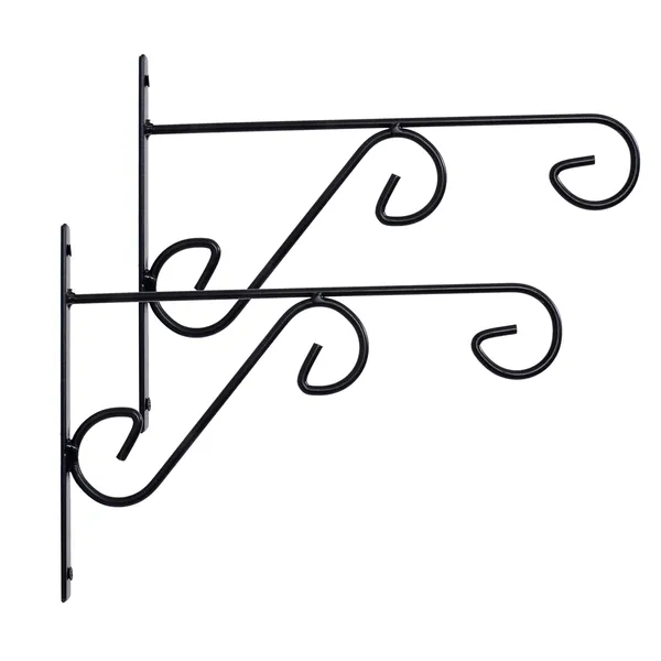 Set_of_2_-Plant_Hanger_Bracket_-Black