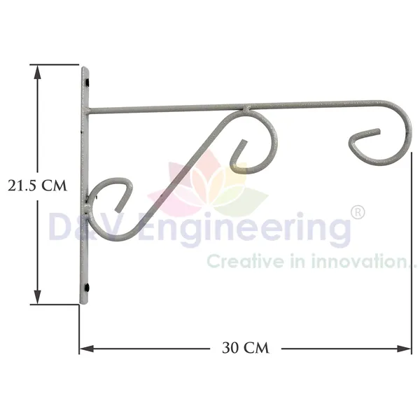 Grey,_Set_of_4-Metal_Plant_Hanger_Bracket_for_outdoor