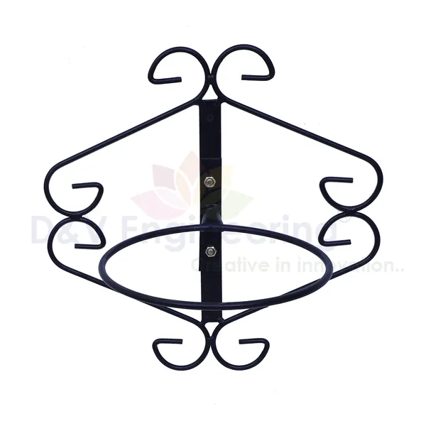 Black_Set_of_2,_Wall_Fixing_Wall_mounting_Wall_Hanging_Plant_Planter_Pot_Stand_Bracket_for_Balcony