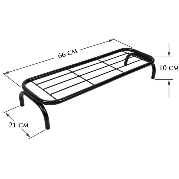 Indoor/Outdoor_Planter_Rack/Pot_Stand/Plant_Stand_For_Balcony,_26_Inches_Wide_-_Black_-_Floor_Mount,_Bracket_Shelf_(DVPOT-03B)