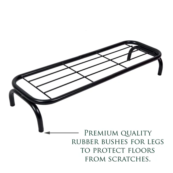 Indoor/Outdoor_Planter_Rack/Pot_Stand/Plant_Stand_For_Balcony,_26_Inches_Wide_-_Black_-_Floor_Mount,_Bracket_Shelf_(DVPOT-03B)