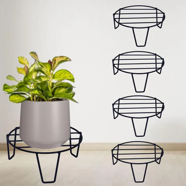 Metal_heavy_duty_Flower_Pot_Stand,_Black_4_Pieces_(DVPOT-06B-S4)