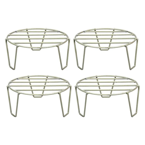 Metal_flower_Plant_Stand,_Grey,4_Pieces(DVPOT-06W-S4)
