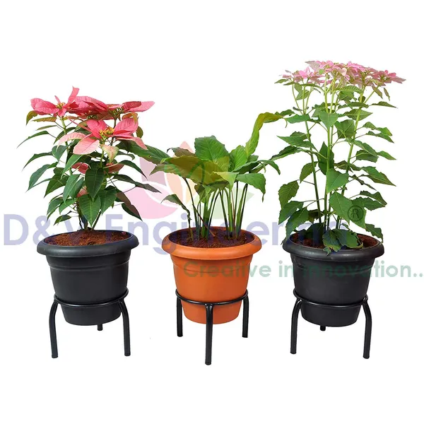 Set_of_3-Single_Ring_Pot_stand/Plant_stand/Matka_Holder_for_Home/garden/Balcony_Decor