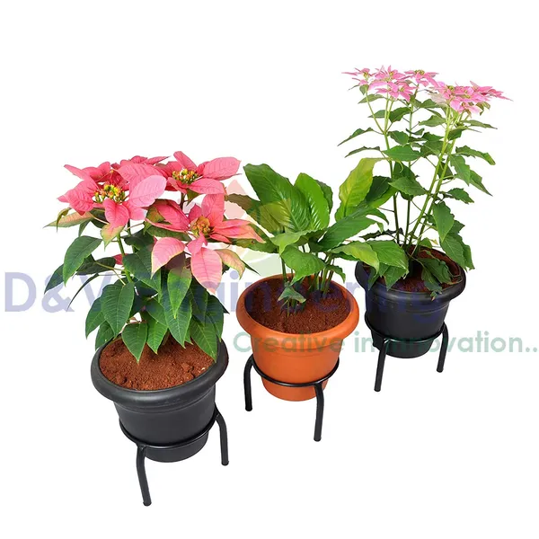 Set_of_3-Single_Ring_Pot_stand/Plant_stand/Matka_Holder_for_Home/garden/Balcony_Decor