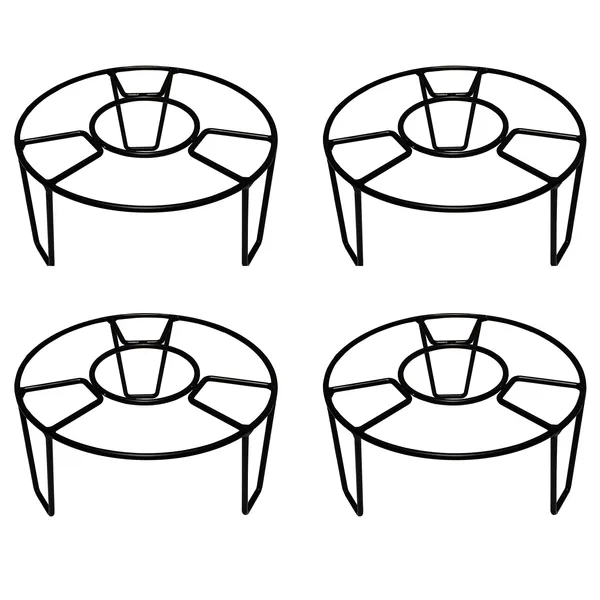 Metal_plant_Pot_Stand,_Black,_22_cm,_4_Pieces(DVPOT-10B-04)