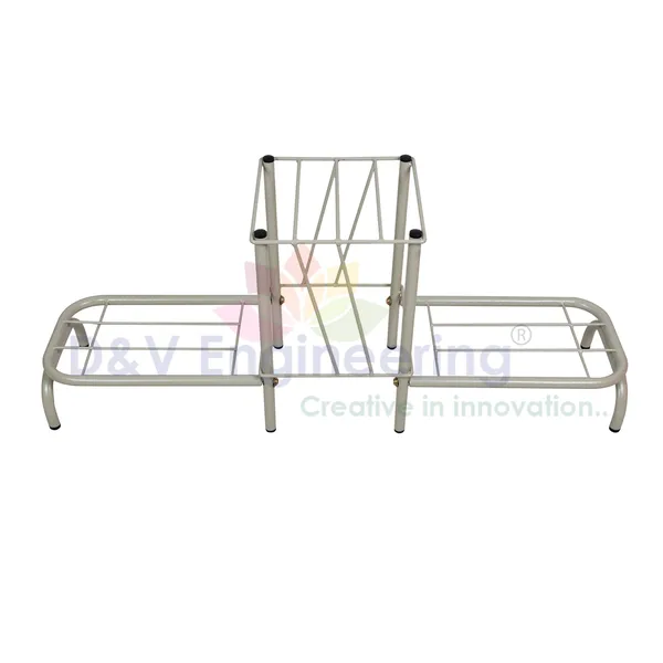 Indoor/Outdoor_3_Pot_Stand/Plant_Stand_for_Home/Garden_Decor,_85cm-Wide,33cm-Height_-_Grey
