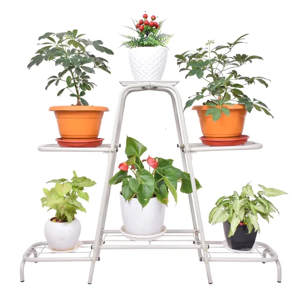 Stylish_metal_planter_stands_for_balcony_or_living_room_(Grey,_6_Pot_Stand)_DVPOT-13W
