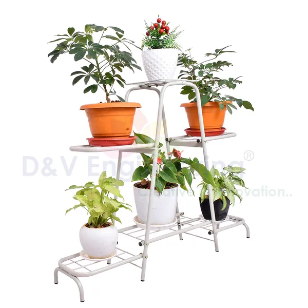 Stylish_metal_planter_stands_for_balcony_or_living_room_(Grey,_6_Pot_Stand)_DVPOT-13W