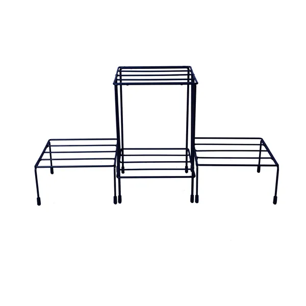 Plant_Stands,_Corner_Plant_Stand_Pot_Stand,_Planter_Stand_With_Rubber_Bushes_-_Black_(DVPOT-21B)