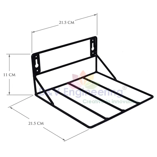 wall_fixing_wall_mounting_wall_hanging_plant_planter_pot_stand_bracket_for_Balcony_Black_(Pack_of-2)_-_Small_(DVPOT-22B-S)