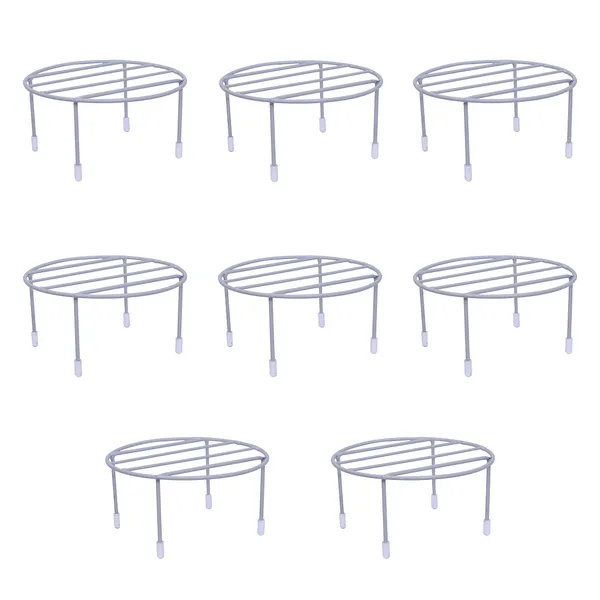 Plant_Stand/Flower_Pot_Stand,_Size:_Width-20cm,_Height-11cm,_Grey_-_Set_of_8_(DVPOT-25W-08)