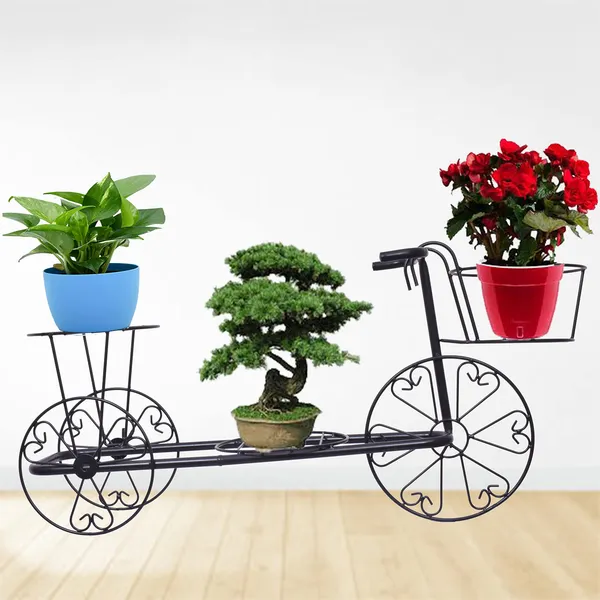 Decorative_indoor_3-Tier_Tricycle_design__Plant_Stand,_Pot_stand_-Black_(DVPOT-26B)