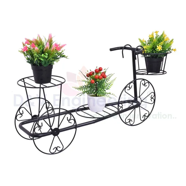 Decorative_indoor_3-Tier_Tricycle_design__Plant_Stand,_Pot_stand_-Black_(DVPOT-26B)