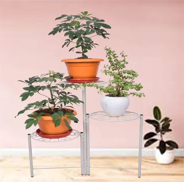 3-Tiered_Indoor/Outdoor_Foldable_Plant_Stand,_Pot_stand_-Grey_(DVPOT-29W)