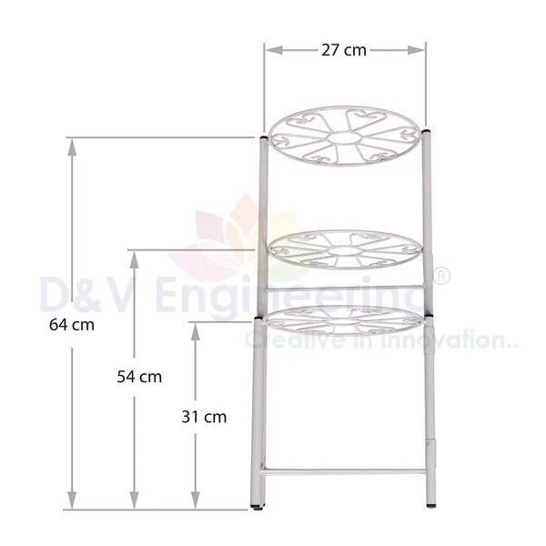 3-Tiered_Indoor/Outdoor_Foldable_Plant_Stand,_Pot_stand_-Grey_(DVPOT-29W)