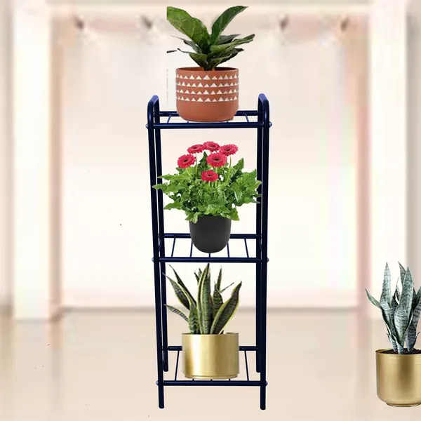 3-Tier_Indoor_Outdoor_Multipurpose_Plant_Stand_Rack,_Flower_Pot_Display_Shelf_-_Black_(DVPOT-30B-3T)