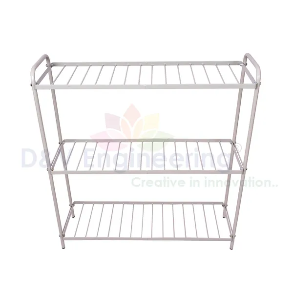 3-Tier_Indoor_Outdoor_Multipurpose_Plant_Stand_Rack,_Flower_Pot_Display_Shelf,_32.25"_Wide,_36.2"_Height_-_Grey_(DVPOT-31W-3T)