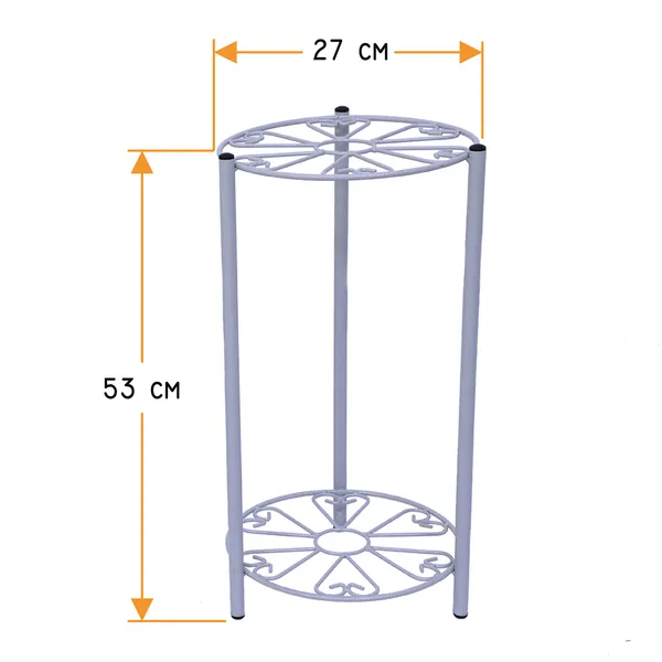 2-Tier_Indoor__Plant_Stand_Flower_Pot_Holder_for_living_room_&_bed_room_decor_(Grey)_(DVPOT-37W)
