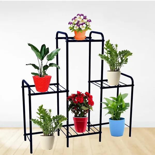 Multi-Tiered_Shelf_Freestanding_Indoor_Outdoor_Plant_Stand_Rack,_Flower_Pot_Display_Shelf,_36"_Wide,_36"_Height_(4_Shelf)_(DVPOT-43-B)