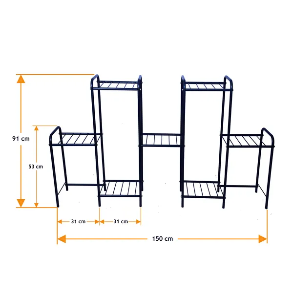 Multi-Tier_Indoor_Outdoor_Plant_Stand_Rack,_Flower_Pot_Display_Shelf,_36"_Wide,_59"_Height_(7_Shelf)_DVPOT-44B