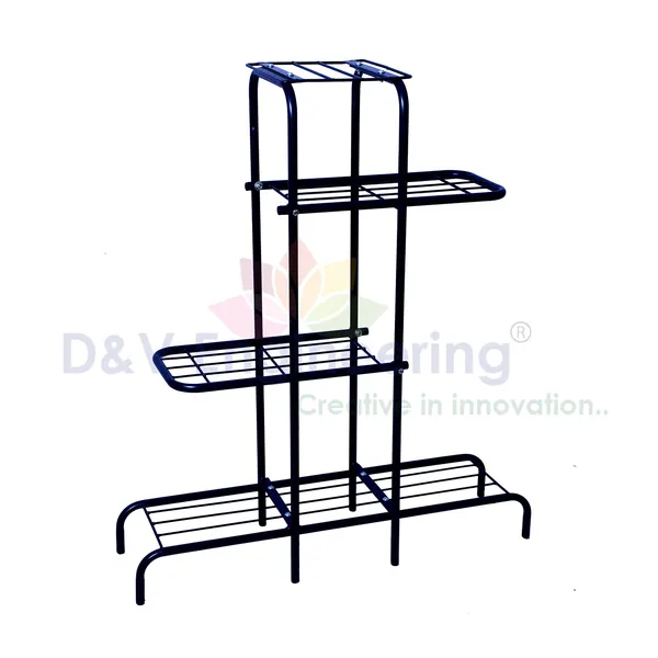 4_Tier_Indoor_&_Outdoor_Plant_Stand,_Potted_Plant_Holder,_Flower_pot_stand_-_Black_(DVPOT-45B)