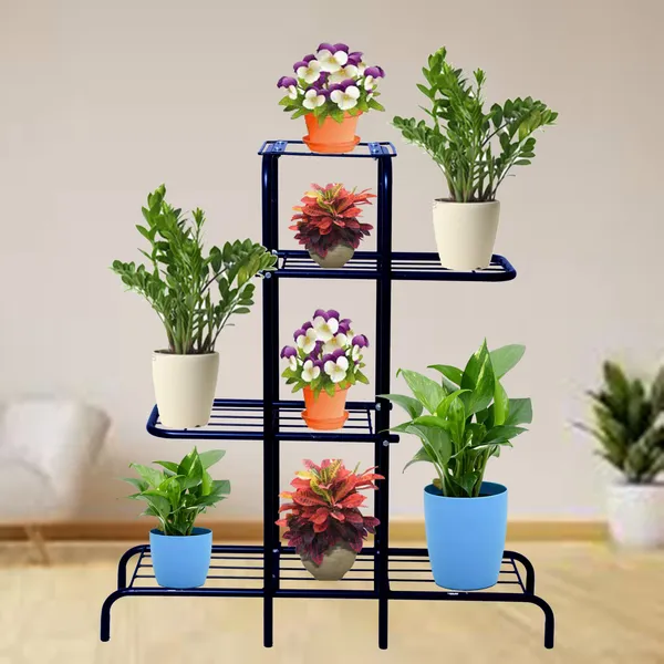 4_Tier_Indoor_&_Outdoor_Plant_Stand,_Potted_Plant_Holder,_Flower_pot_stand_-_Black_(DVPOT-45B)