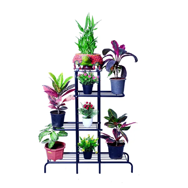 4_Tier_Indoor_&_Outdoor_Plant_Stand,_Potted_Plant_Holder,_Flower_pot_stand_-_Black_(DVPOT-45B)