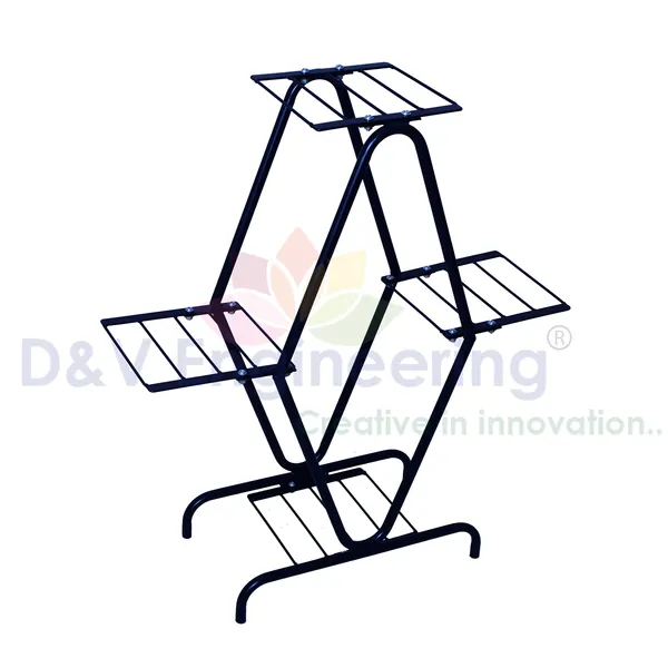 4_shelf_Plant_Stand_Indoor_Outdoor,_Flower_Pot_Holder_Display_Rack_for_Living_Room,_Balcony_(Diamond_Design)_DVPOT-46B