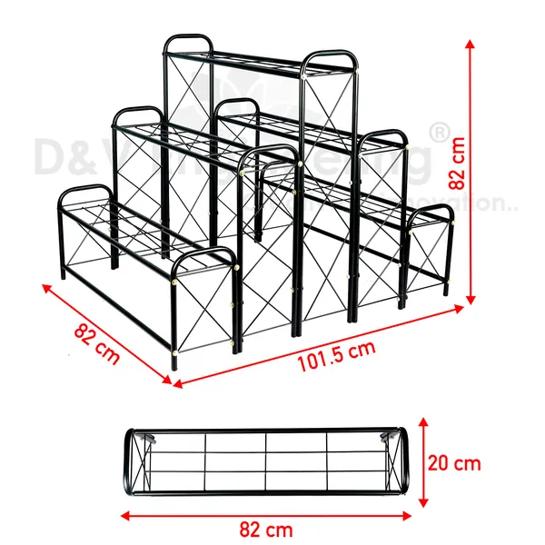 Indoor/Outdoor_5_Tier,_Planter_stand,_Flower_pot_stand_for_Home_and_Garden_Decor_-_Black